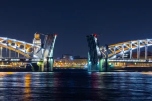 St. Petersburg Drawbridges: A stunning nightly spectacle in Russia.